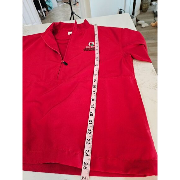 Vintage Ohio State Jacket Women M Cutter & Buck 2002 Nat'l Champion Half Zip Red - Picture 9 of 10